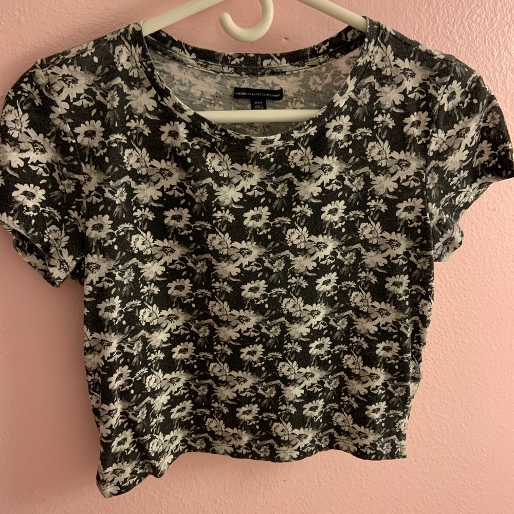 American Eagle floral crop top